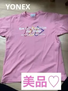 美品♡ヨネックスS サイズピンクTシャツ　バドミントンウェア