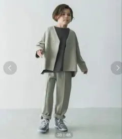 riziereリジェール　120 ノーカラージャケットセットアップ 3点セット