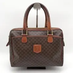 CELINE セリーヌ　ハンドバッグ　マカダム柄　トリオンフ　PVC レザー