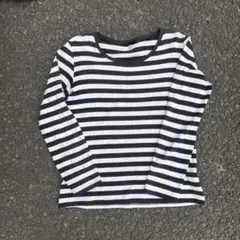 00s OLD UNIQLO ボーダーロンT y2k archive 短丈