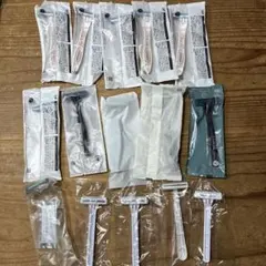 ホテルアメニティ 使い捨てシェーバー　T字カミソリ カミソリ 15本