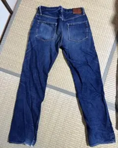 希少旧ドゥニーム布パッチジッパーフライセルビッジチェーンステッチ 