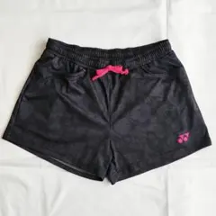 YONEX　ヨネックス　ボタニカル柄　ショートパンツ　ブラック　M　ピンク