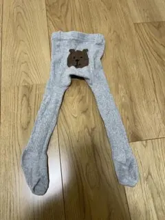 babyGap ベビータイツ 12-18M グレー クマ刺繍