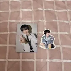 なにわ男子 HARDWORK ファミクラ盤トレカ シールセット 大西流星