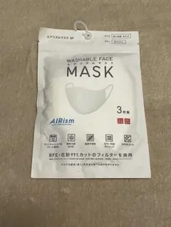 【未開封】 ユニクロ AIRism エアリズムマスク　3枚組　ホワイト　M