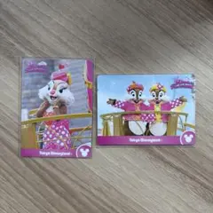 ミニファン　チップとデール　クラリス　コレクションカード