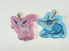 ポケモン　エーフィ・シャワーズ　アクリルキーホルダー