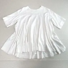 美品】ドゥロワー アシンメトリーコットンTシャツ 近年 ペプラム