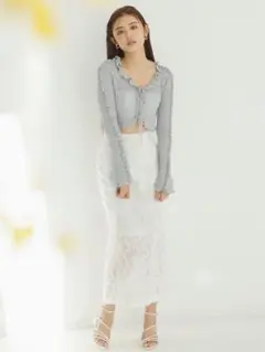 リリーブラウン バックリボンフリル2wayスカート