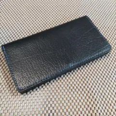 ブラックレザー長財布
