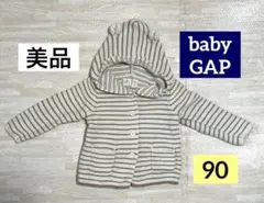 美品★babyGAPくま耳ニットカーディガン90