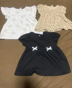 キッズ服 4点セット 半袖シャツ ショートパンツ 100cm