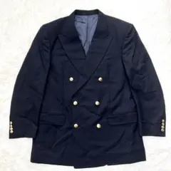 Danielle Cremieux ダブル テーラードブレザージャケット 紺 金