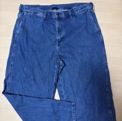 UNIQLO ワイドテーパードジーンズ　ブルー