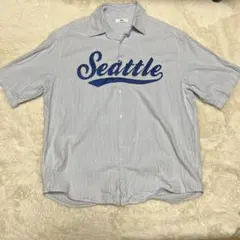 WEGO Seattle ストライプ 半袖シャツ Lのサムネイル