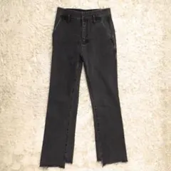 スピックアンドスパン 5 1/2 ハイウエスト セミフレア カットオフ 28のサムネイル
