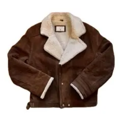 CUIRS LONDON ボアジャケット Lサイズ ブラウン