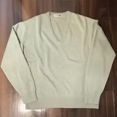 80s 90s LACOSTE ラコステ Vネックニット スペイン製