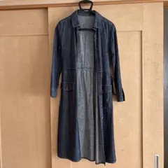 値下げ★デニムトレンチ風ワンピース(レディースM)