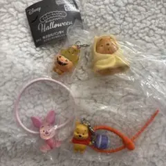 ハロウィンめじるしアクセサリー カラフルマルチチャーム プーさんセット