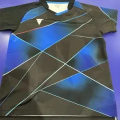VICTAS 卓球ウェア XS 青黒幾何学