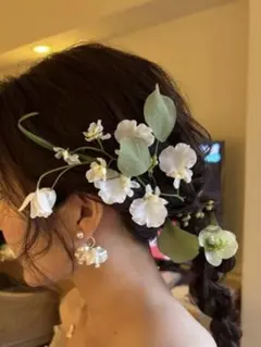 ウェディング ヘッドパーツ　アーティフィシャルフラワー