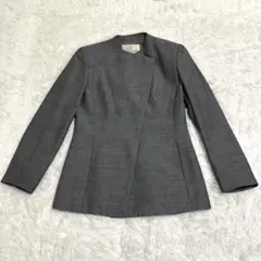 トラサルディ TRUSSARDI ノーカラージャケット L グレー レディースのサムネイル