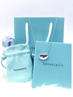 Tiffany&Co 廃盤希少品　紙袋保存袋箱付ビーンズ ネックレス シルバー