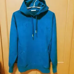 BAYFLOWベイフロー　スウェード生地ターコイズブルー パーカーのサムネイル
