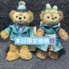 ディズニーシー25周年ぬいぐるみバッジ　 ダッフィーシェリーメイセット