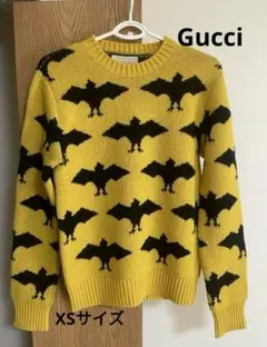 【極美品】GUCCI バットジャガードクルーネックセーター XSのサムネイル