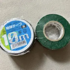 OHM 電気絶縁用ポリ塩化ビニールテープ 黒 3M Scotch 117 緑のサムネイル