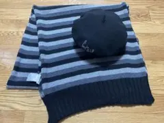 【新品】ニットボーダーストール オンワード エストンーション