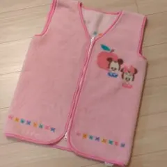 ミニーちゃん　スリーパー①　着丈66　ベスト120〜130　りんご