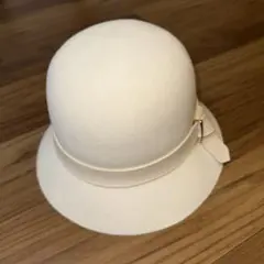 ウールフェルトハット ホワイト