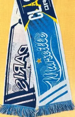 【送料無料】USA古着 パリ・サンジェルマン マルセイユ サッカーマフラー