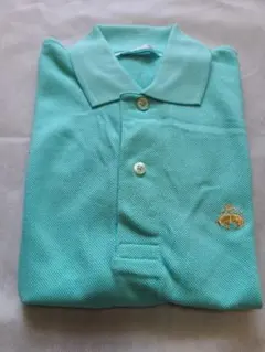 【希少】BROOKS　BROTHERS　ポロシャツ　アメリカ製　ブルー　水色