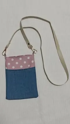 ハンドメイド スマホポシェット
