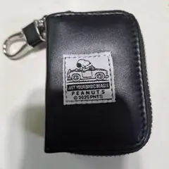 PEANUTS スヌーピーキーケース 黒