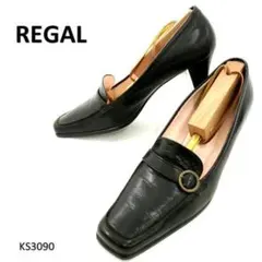 リーガル　美品　スクエアトゥ　本革　レザー　ストラップ　金具　24cm　日本製