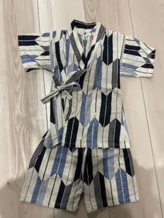 幾何学模様のベビー甚平 95cm未満