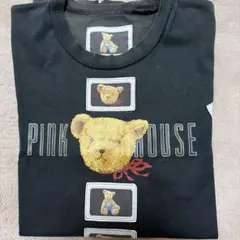 PINK HOUSE テディベア プリント 半袖Tシャツ ブラックのサムネイル