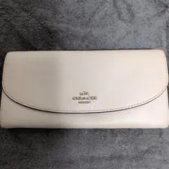 COACH 長財布 ホワイト系