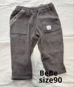 BeBe ブラウン ベビーズボン 90サイズ