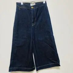 美品　FRAME ワイドレッグデニム 25サイズ　レディース　ワイドパンツ　濃紺のサムネイル