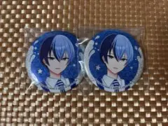 青柳冬弥 ローソンコラボ グリッター缶バッジ 2点