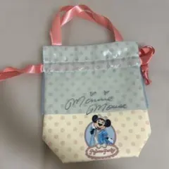 ミニーちゃん直筆サイン入ディズニーアンバサダーホテル パジャマパーティー限定巾着