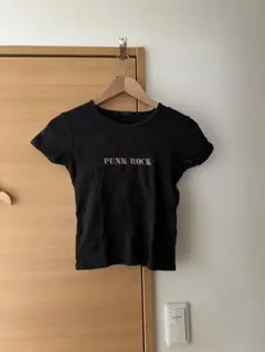 Brandy Melville ロゴ 半袖 Tシャツ ブラックのサムネイル