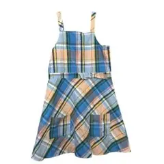 Brooks Brothers チェック柄 ワンピース ジャンパースカート子供用のサムネイル
